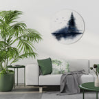 MISTY RECOLLECTION Round Wall Art