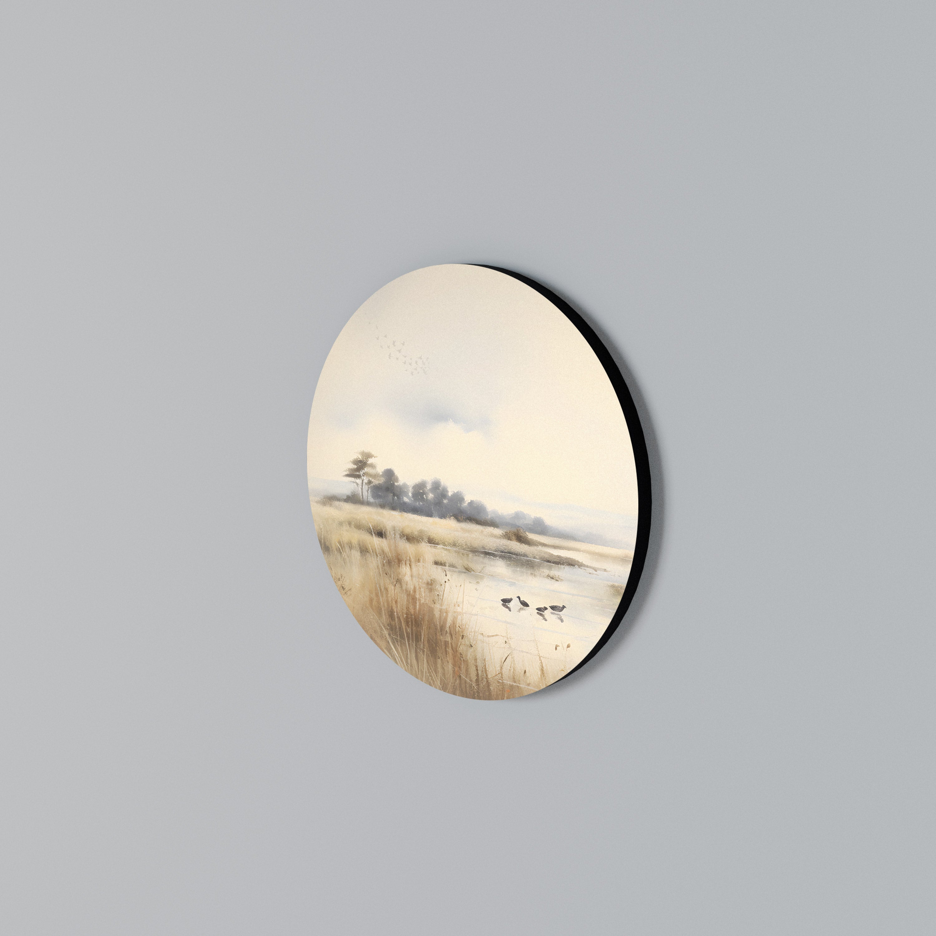 LAKESIDE NOSTALGY Round Wall Art