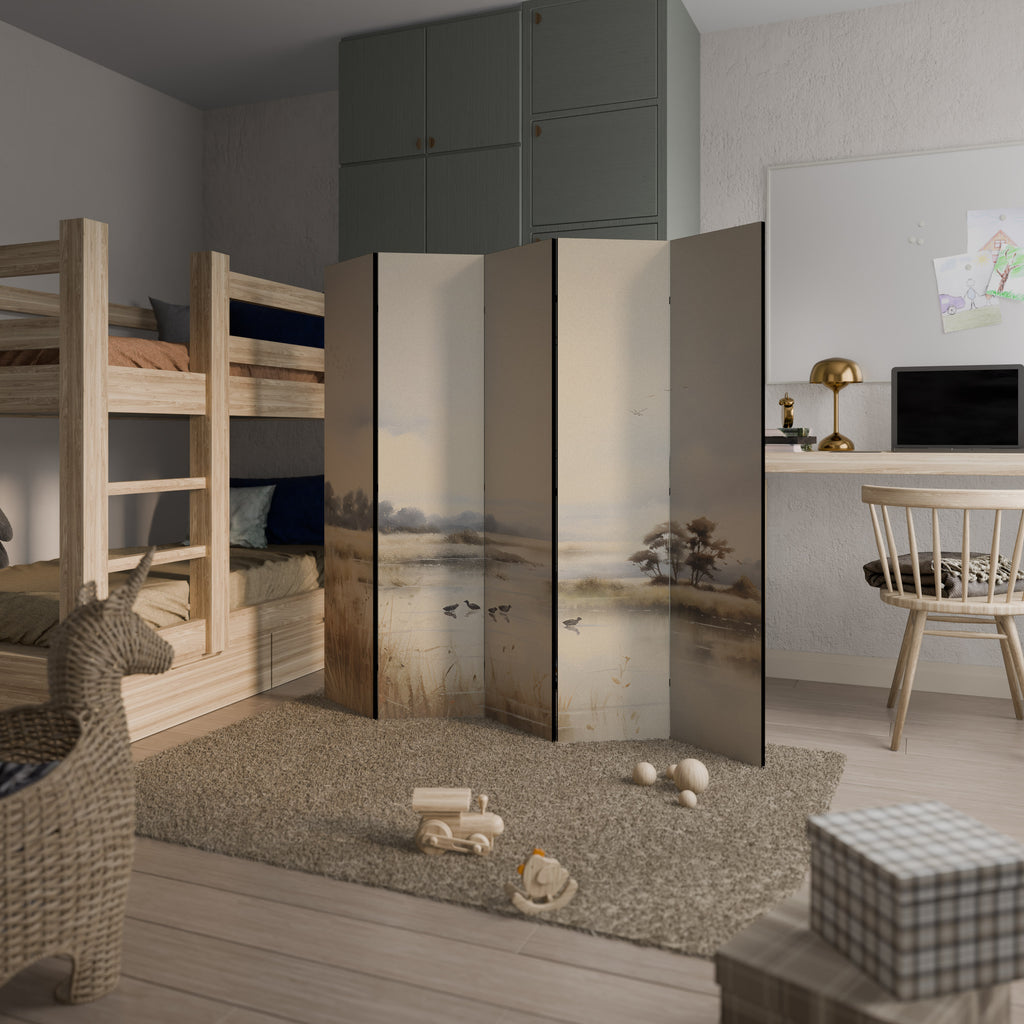 LAKESIDE NOSTALGY Dekorativ rumsavdelare – 5 paneler