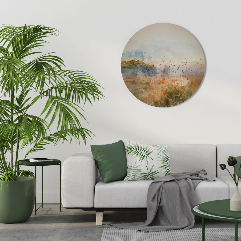 Rund väggdekoration med SOMMARTIDSSORG