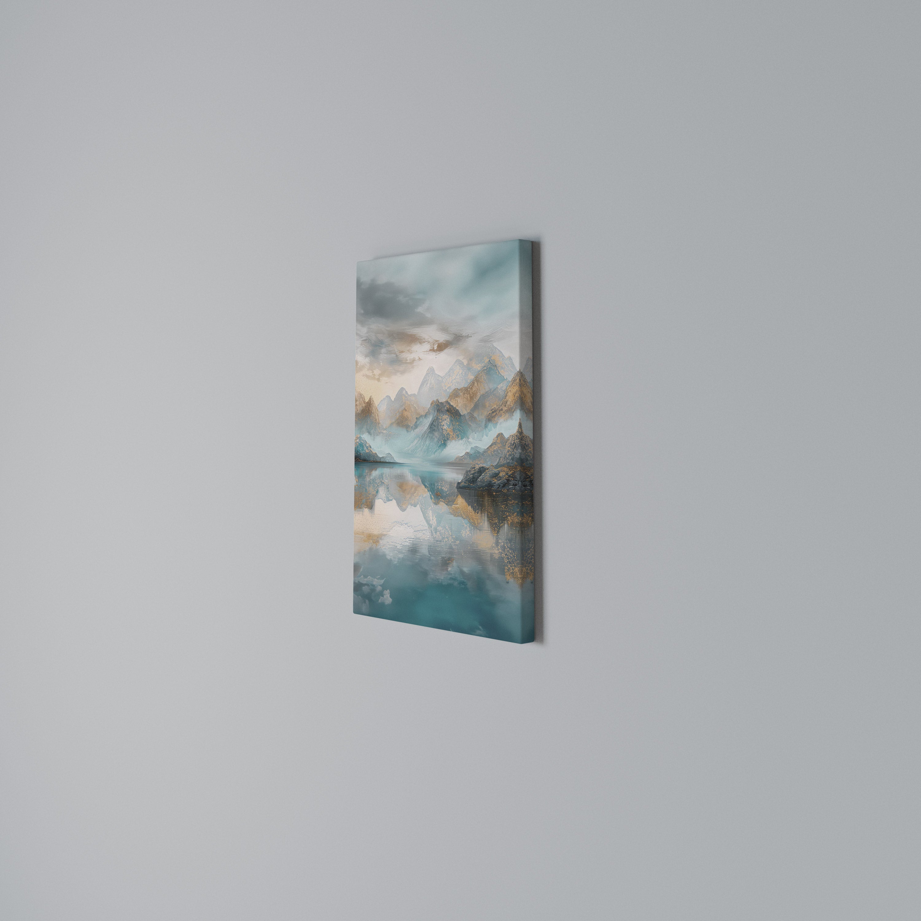 AZURE SUMMITS Vertical Canvas Print