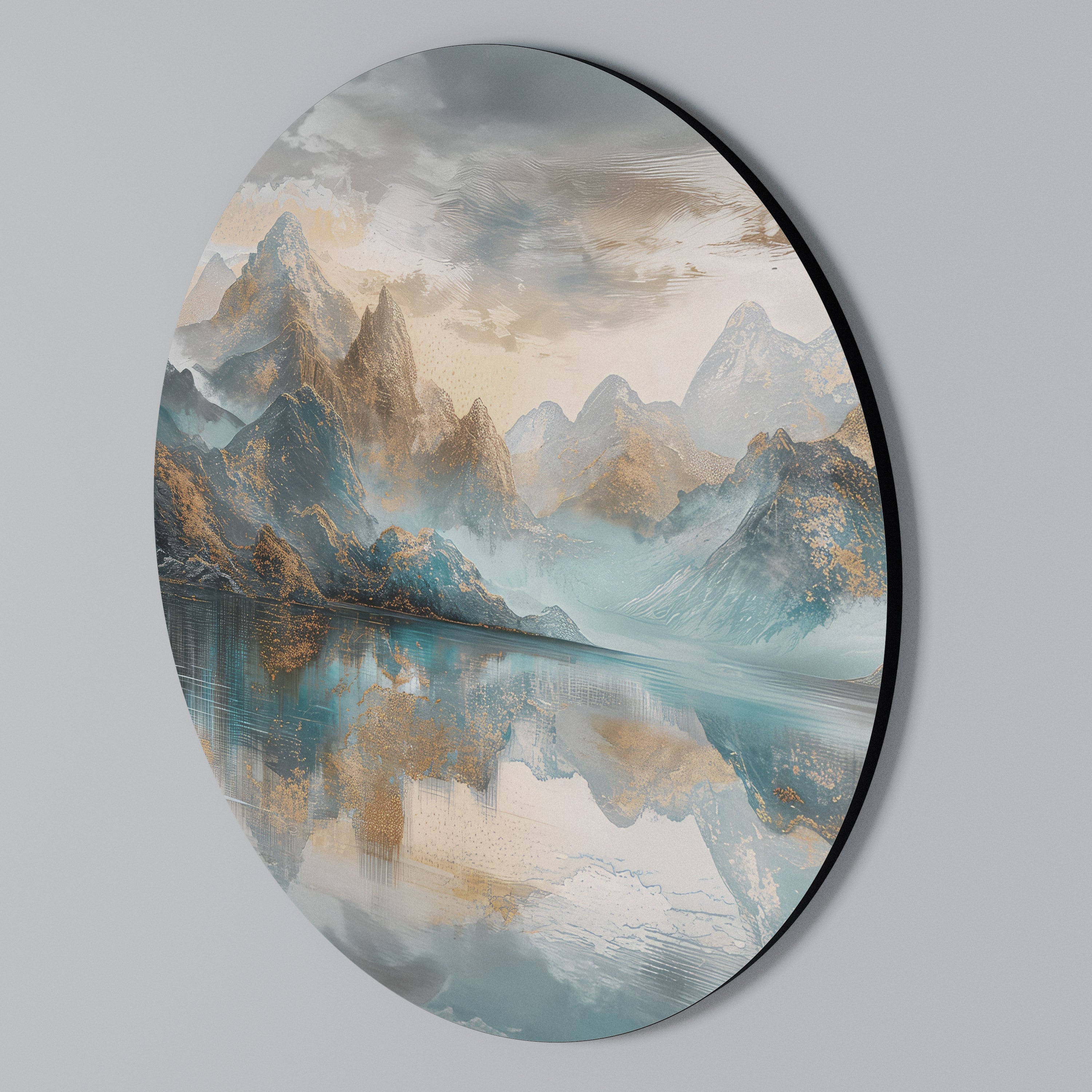 AZURE SUMMITS Round Wall Art
