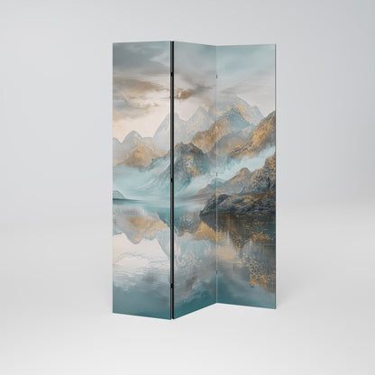 AZURE SUMMITS Dekorativ rumsavdelare – 3 paneler