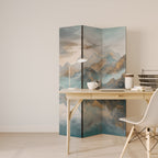 AZURE SUMMITS Dekorativ rumsavdelare – 3 paneler