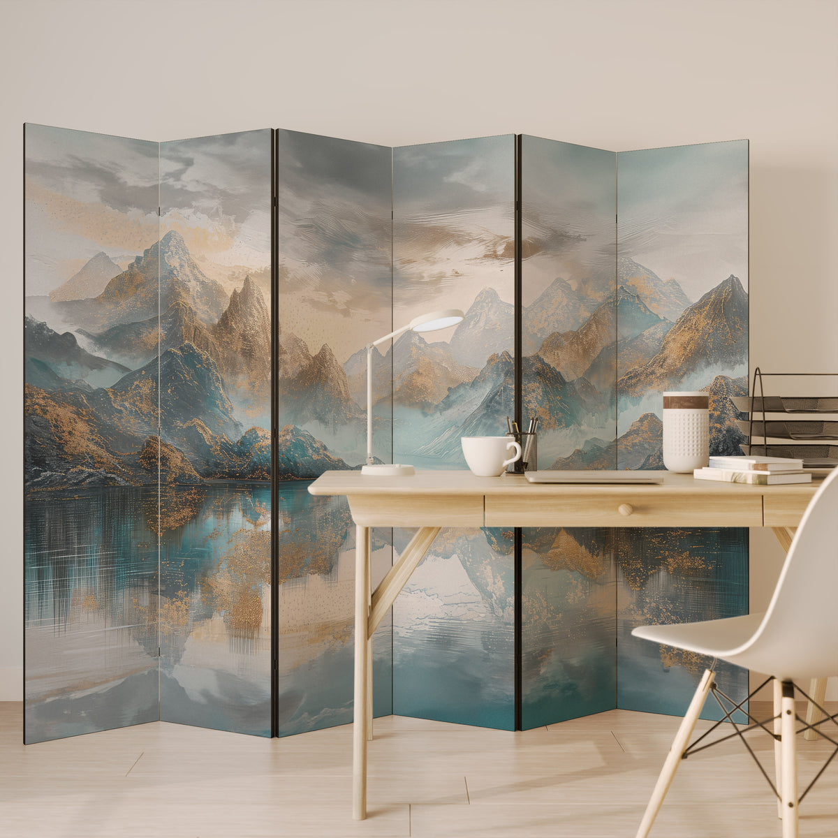 AZURE SUMMITS Rumsavdelare 6 paneler