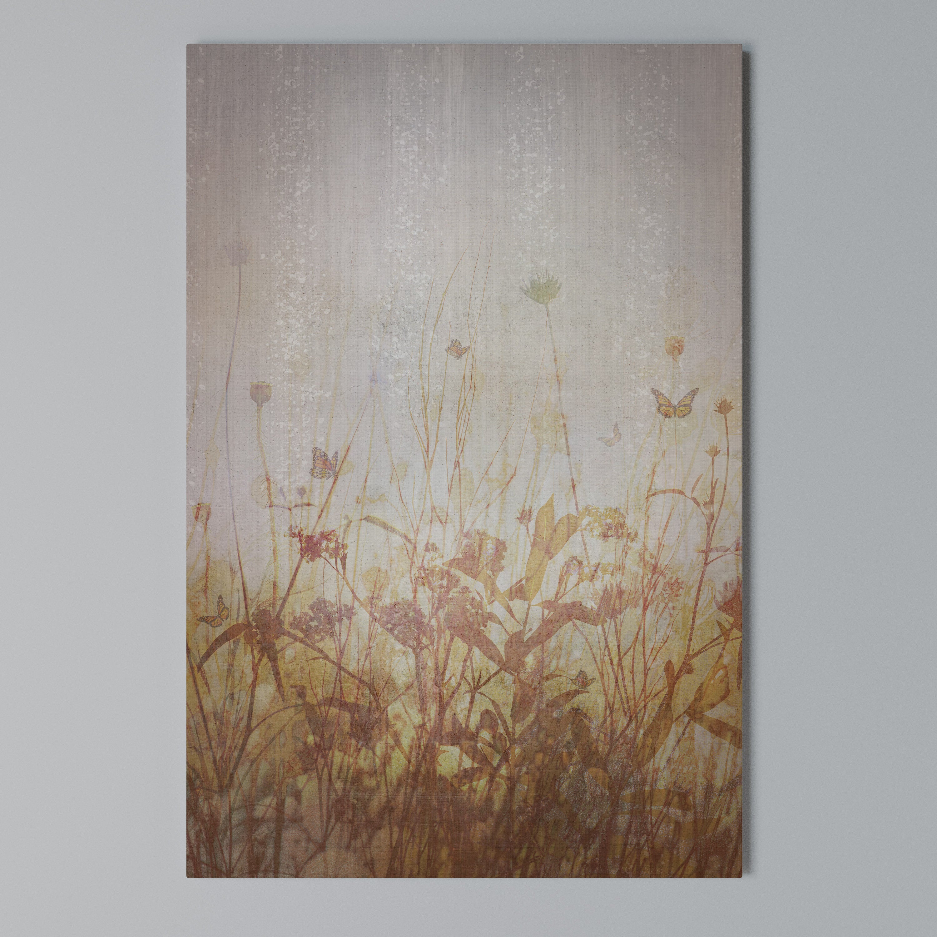 MEADOW BUTTERFLIES Vertical Canvas Print