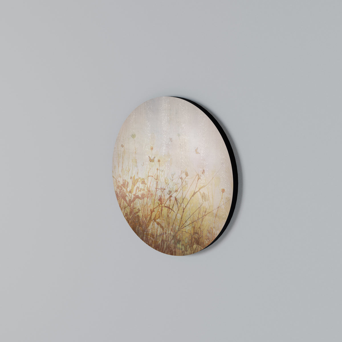 MEADOW BUTTERFLIES Round Wall Art