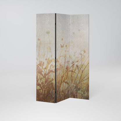MEADOW BUTTERFLIES Dekorativ rumsavdelare – 3 paneler