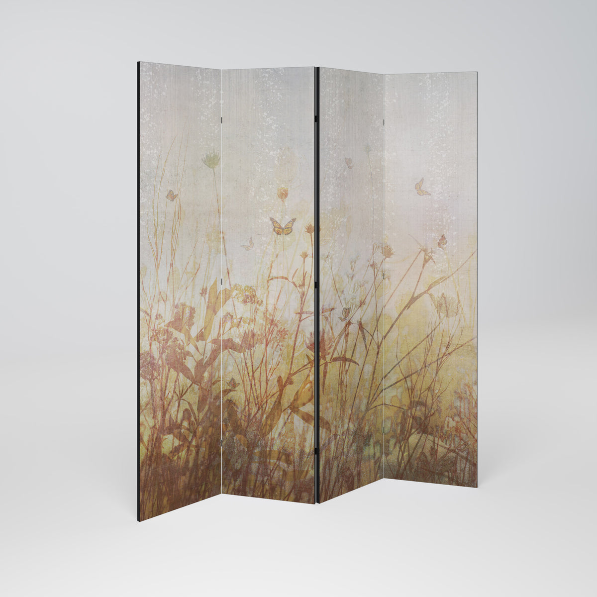 MEADOW BUTTERFLIES Rumsavdelare 4 paneler