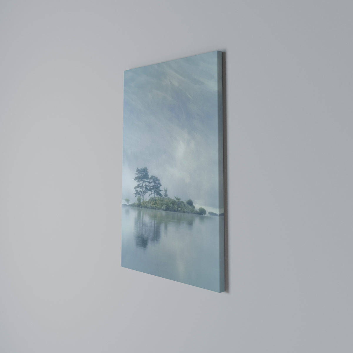 SILVER LAKE Vertical Canvas Print