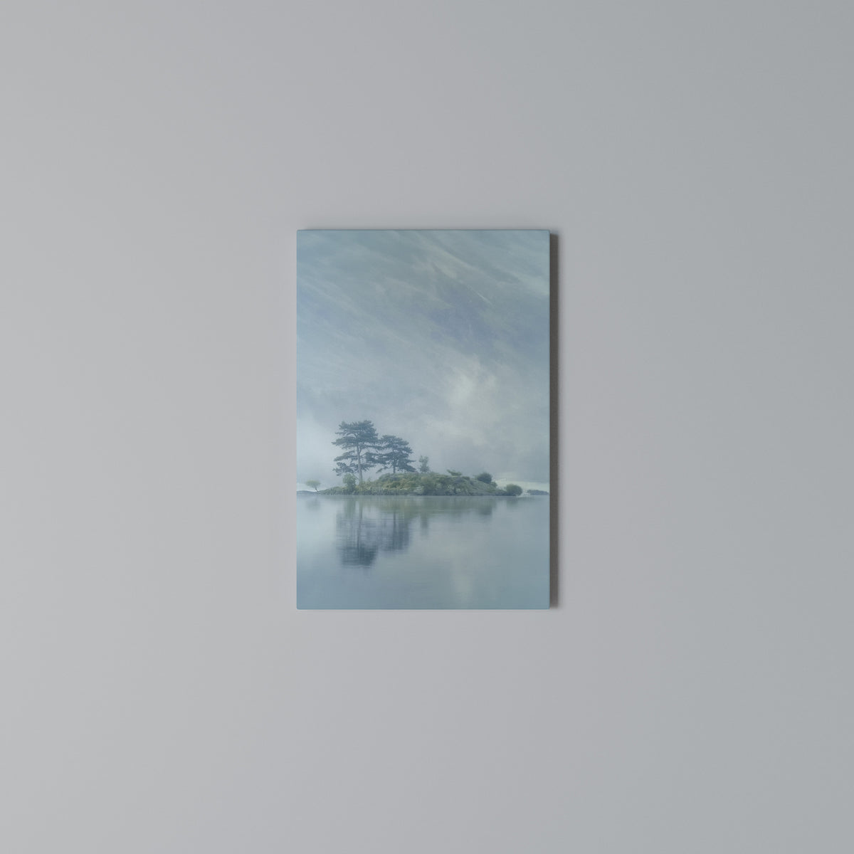 SILVER LAKE Vertical Canvas Print