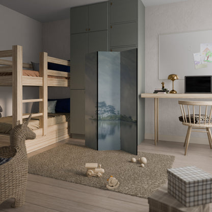 Dekorativ rumsavdelare med 3 paneler SILVER LAKE