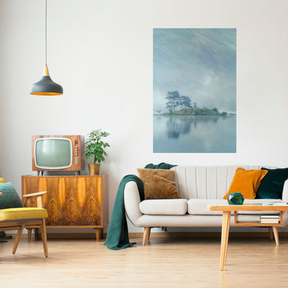 SILVER LAKE vertikal poster med självhäftande motiv