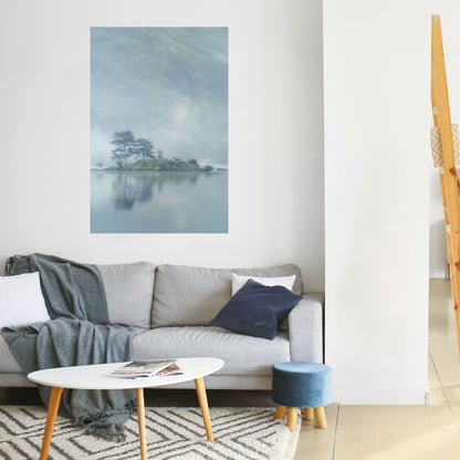SILVER LAKE vertikal poster med självhäftande motiv
