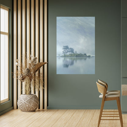SILVER LAKE vertikal poster med självhäftande motiv