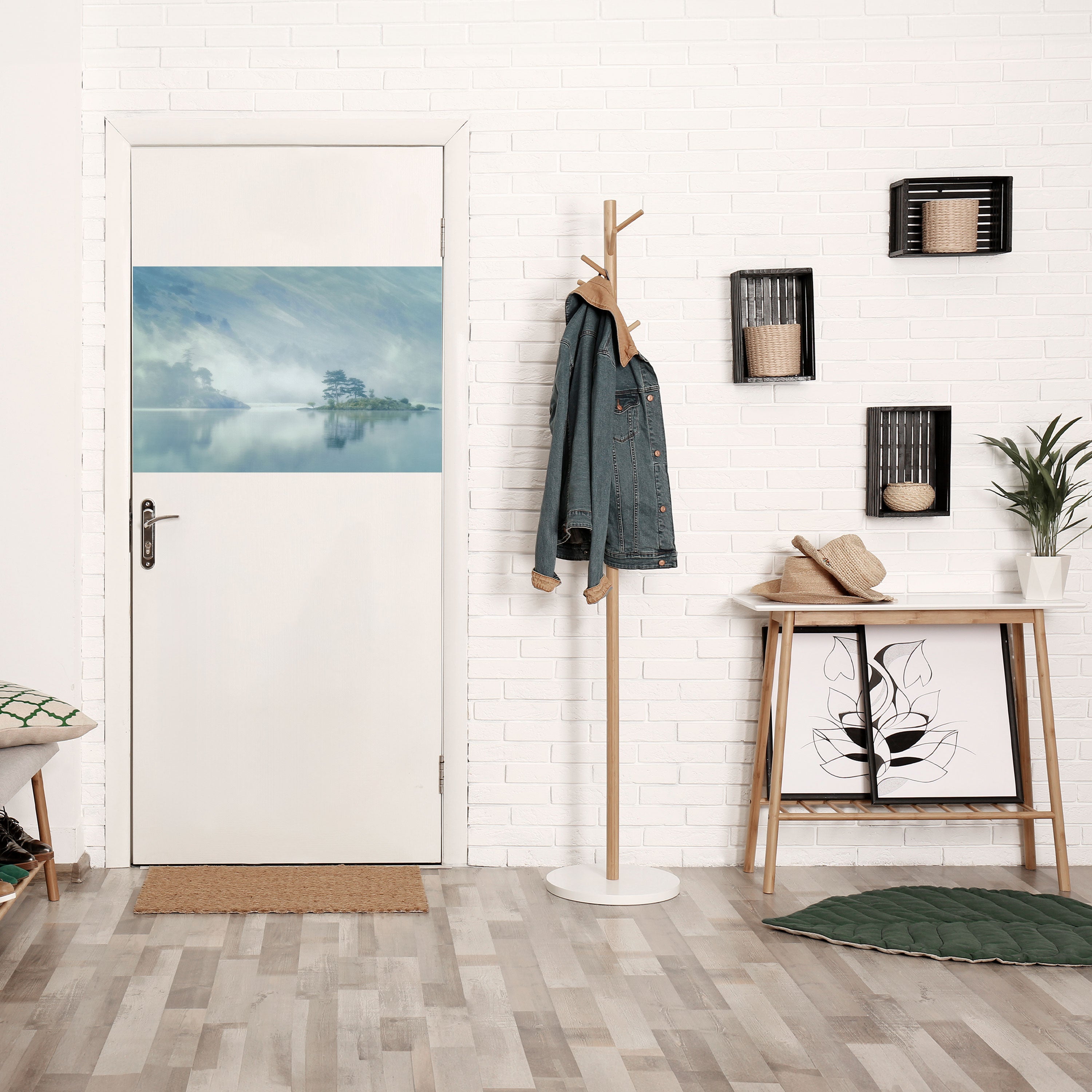 SILVER LAKE horisontell affisch med självhäftande motiv
