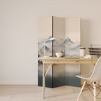 Rumsavdelare HIDDEN TEMPLE MIST med 3 paneler