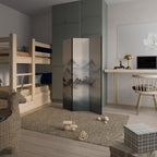 Rumsavdelare HIDDEN TEMPLE MIST med 3 paneler