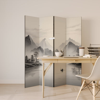 ASIAN VENTURE Decorative 4-Panel Room Divider