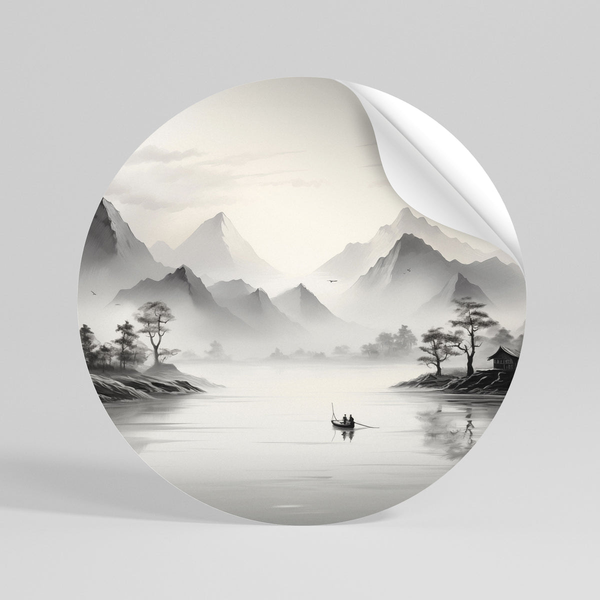 ASIAN VENTURE Rund väggdekal