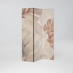 SOFT TONES OF FOLIAGE Dekorativ rumsavdelare – 3 paneler