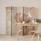 SOFT TONES OF FOLIAGE 5-Panel Room Divider