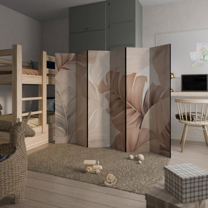 SOFT TONES OF FOLIAGE Decorative 6-Panel Room Divider