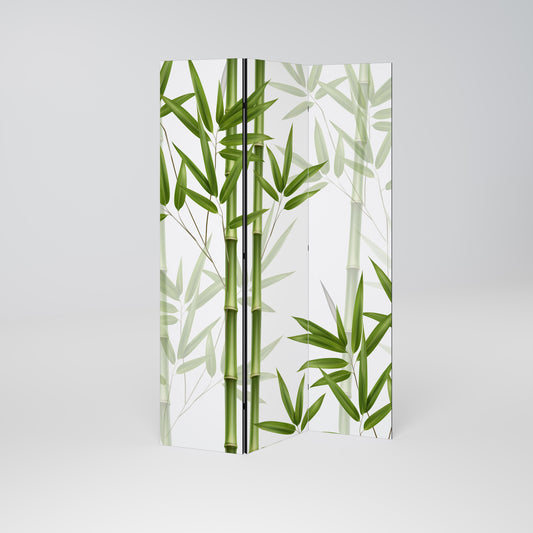 Dekorativ rumsavdelare med 3 paneler, SERENE BAMBOO WHISPERS