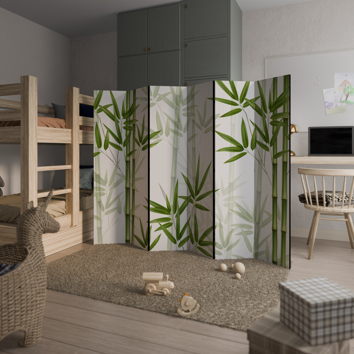 SERENE BAMBOO WHISPERS Rumsavdelare 6 paneler