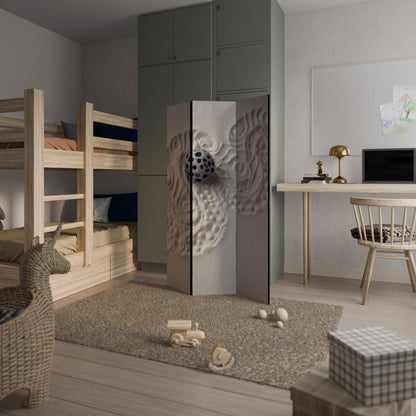 SAND SCULPTED SERENITY Dekorativ rumsavdelare med 3 paneler