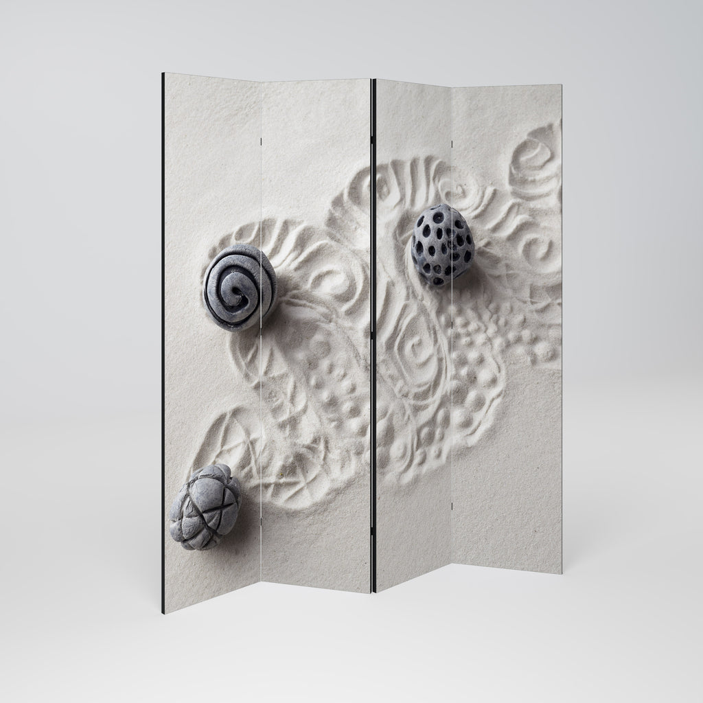 SAND SCULPTED SERENITY Rumsavdelare 4 paneler