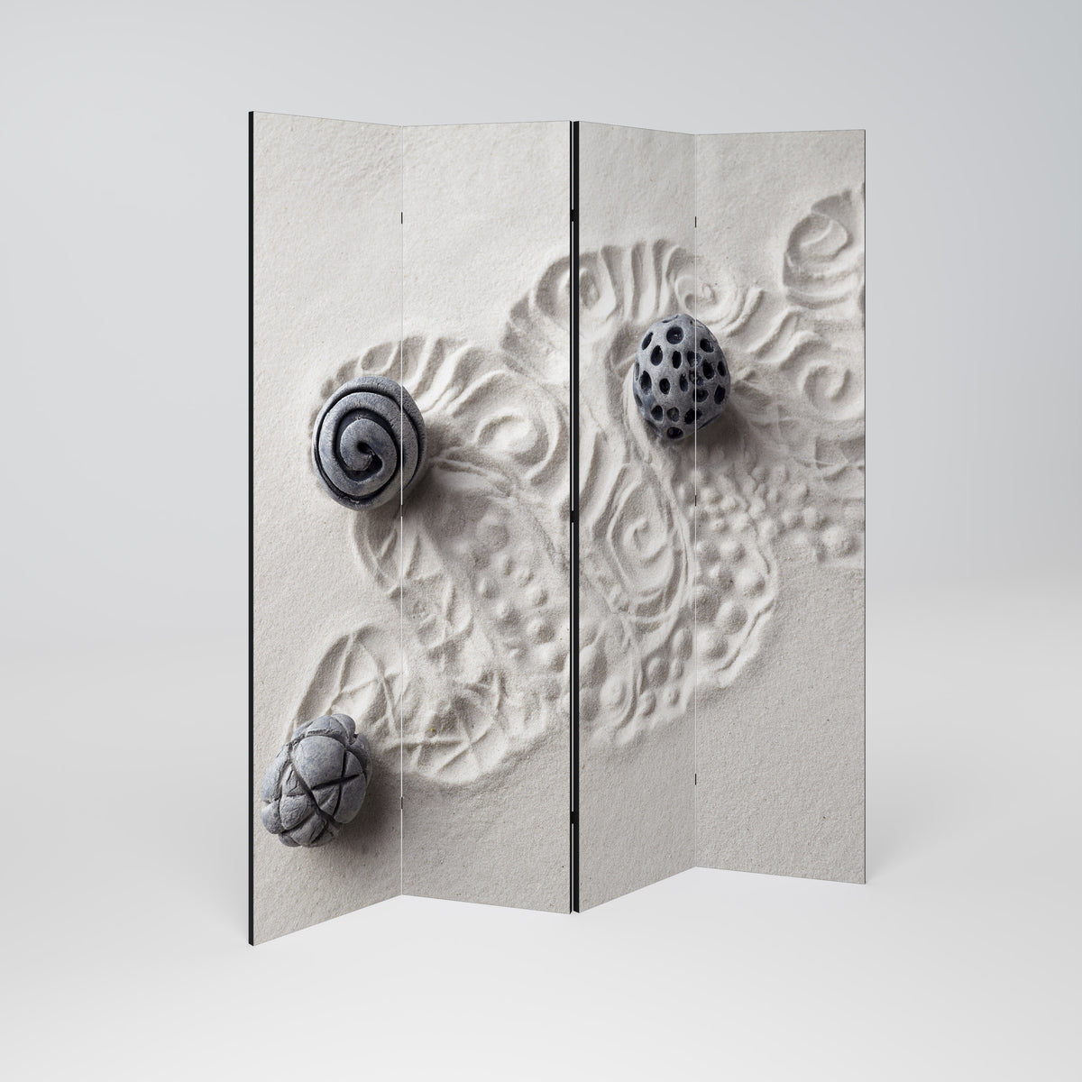 SAND SCULPTED SERENITY Rumsavdelare 4 paneler