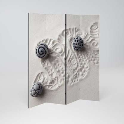 SAND SCULPTED SERENITY Rumsavdelare 4 paneler