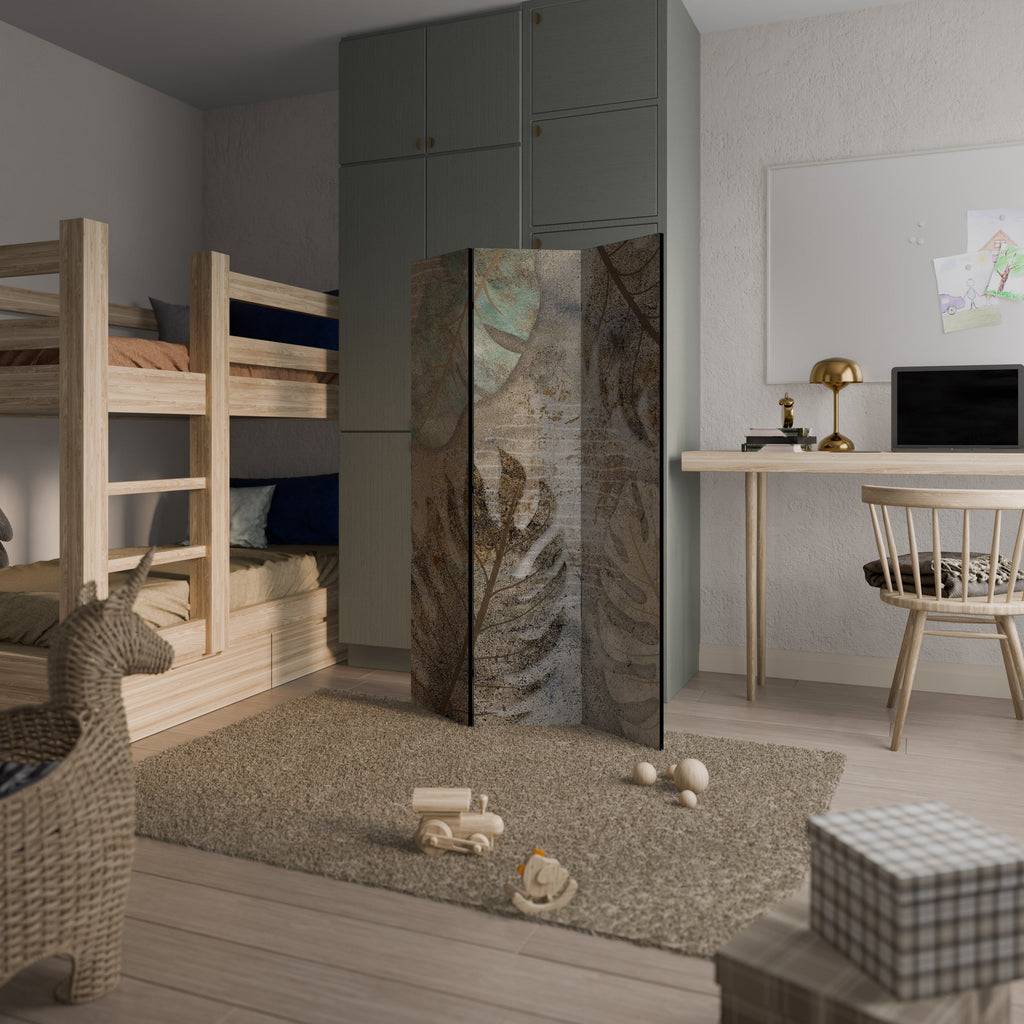 TEXTURERAD LUGN Dekorativ rumsavdelare med 3 paneler