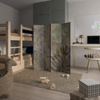 TEXTURED TRANQUILITY Rumsavdelare 4 paneler