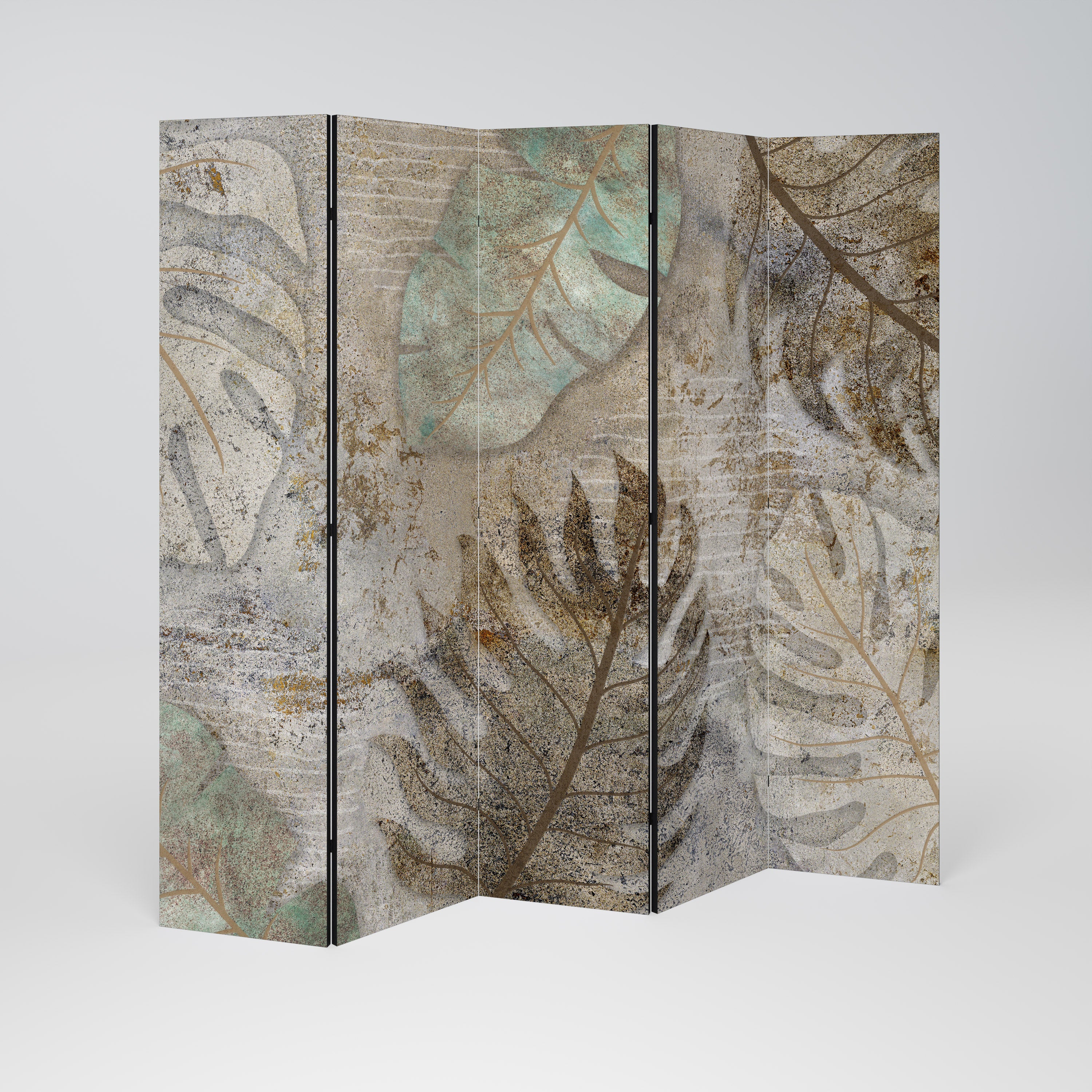 TEXTURED TRANQUILITY Dekorativ rumsavdelare – 5 paneler