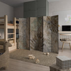 TEXTURED TRANQUILITY 6-Panel Room Divider