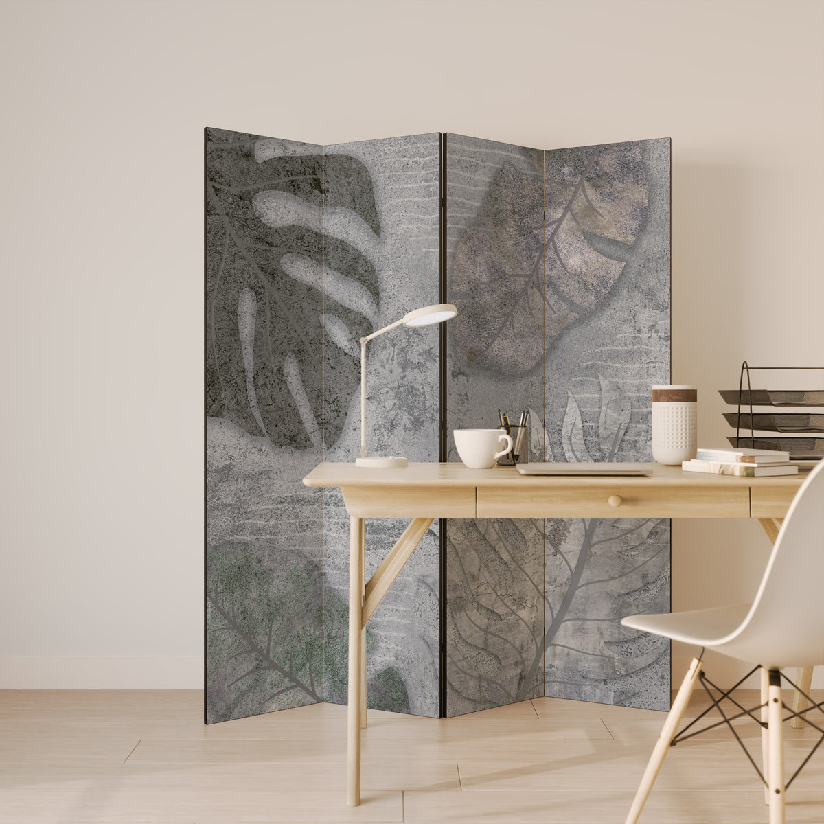 VINTAGE GREENERY Rumsavdelare 4 paneler