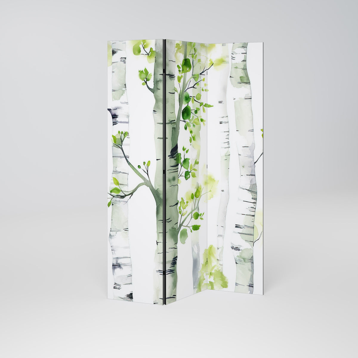 BIRCHY SOLACE Dekorativ rumsavdelare – 3 paneler