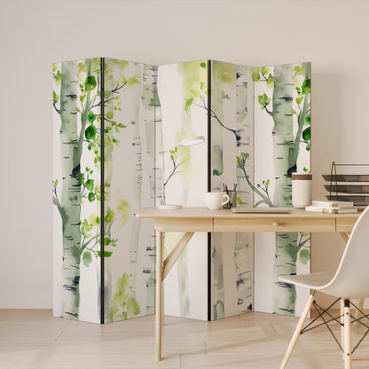 BIRCHY SOLACE Dekorativ rumsavdelare – 5 paneler
