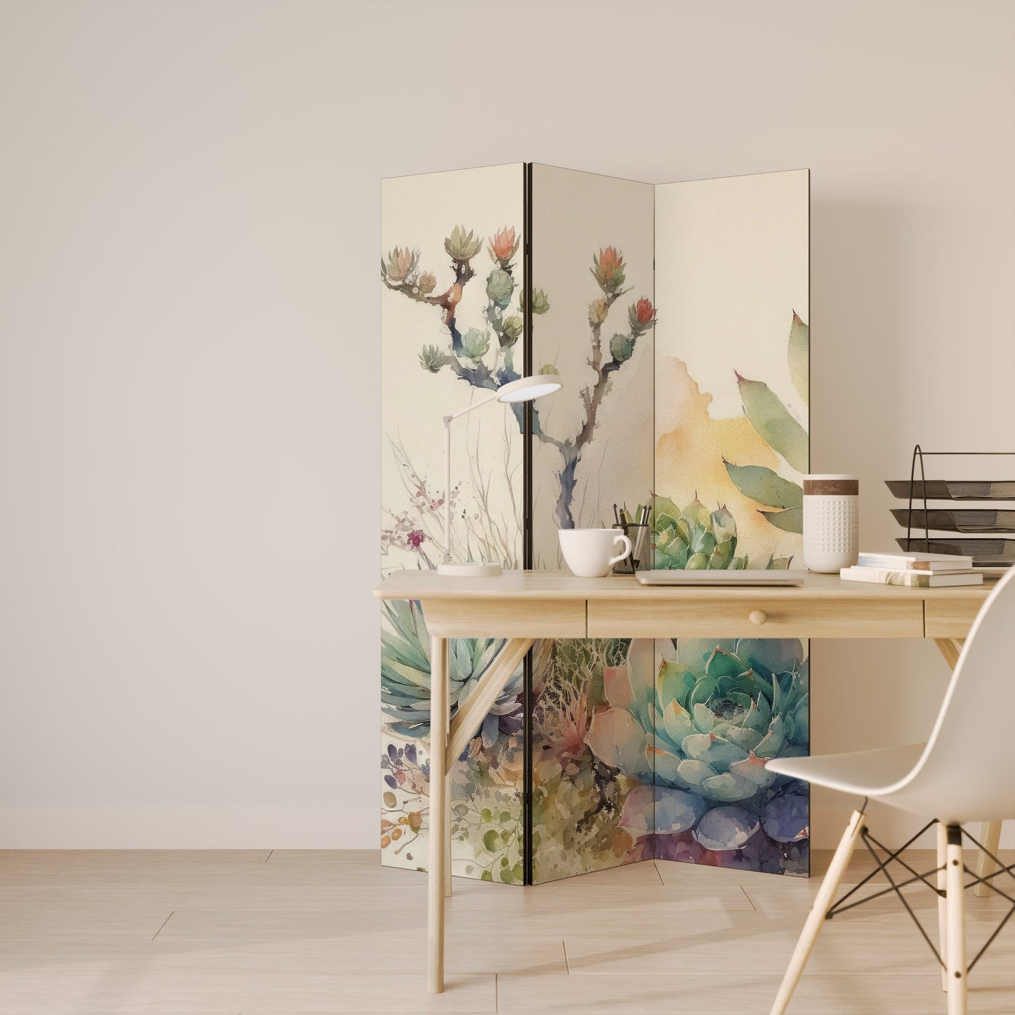SECRET GARDEN Dekorativ rumsavdelare med 3 paneler