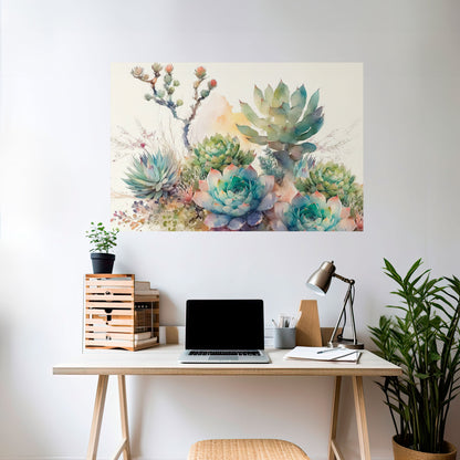 SECRET GARDEN Peel and Stick Horizontal Poster