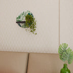 MONSTERA DREAM Rund konsthylla i svart finish