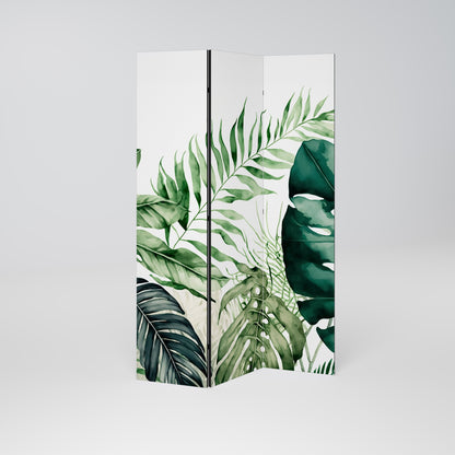 MONSTERA DREAM Dekorativ rumsavdelare med 3 paneler