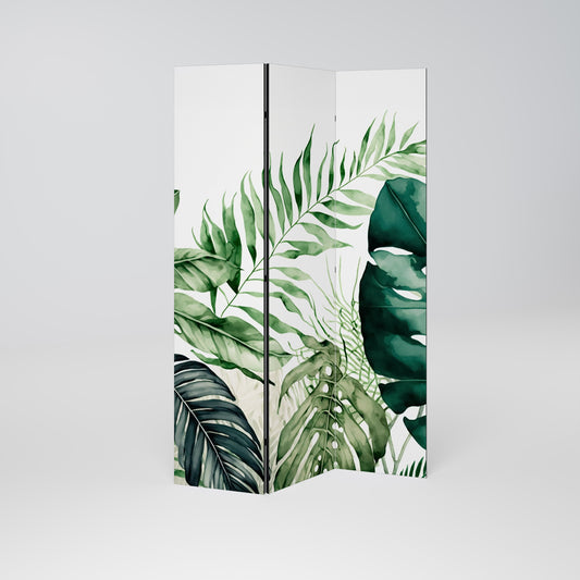 MONSTERA DREAM Dekorativ rumsavdelare med 3 paneler