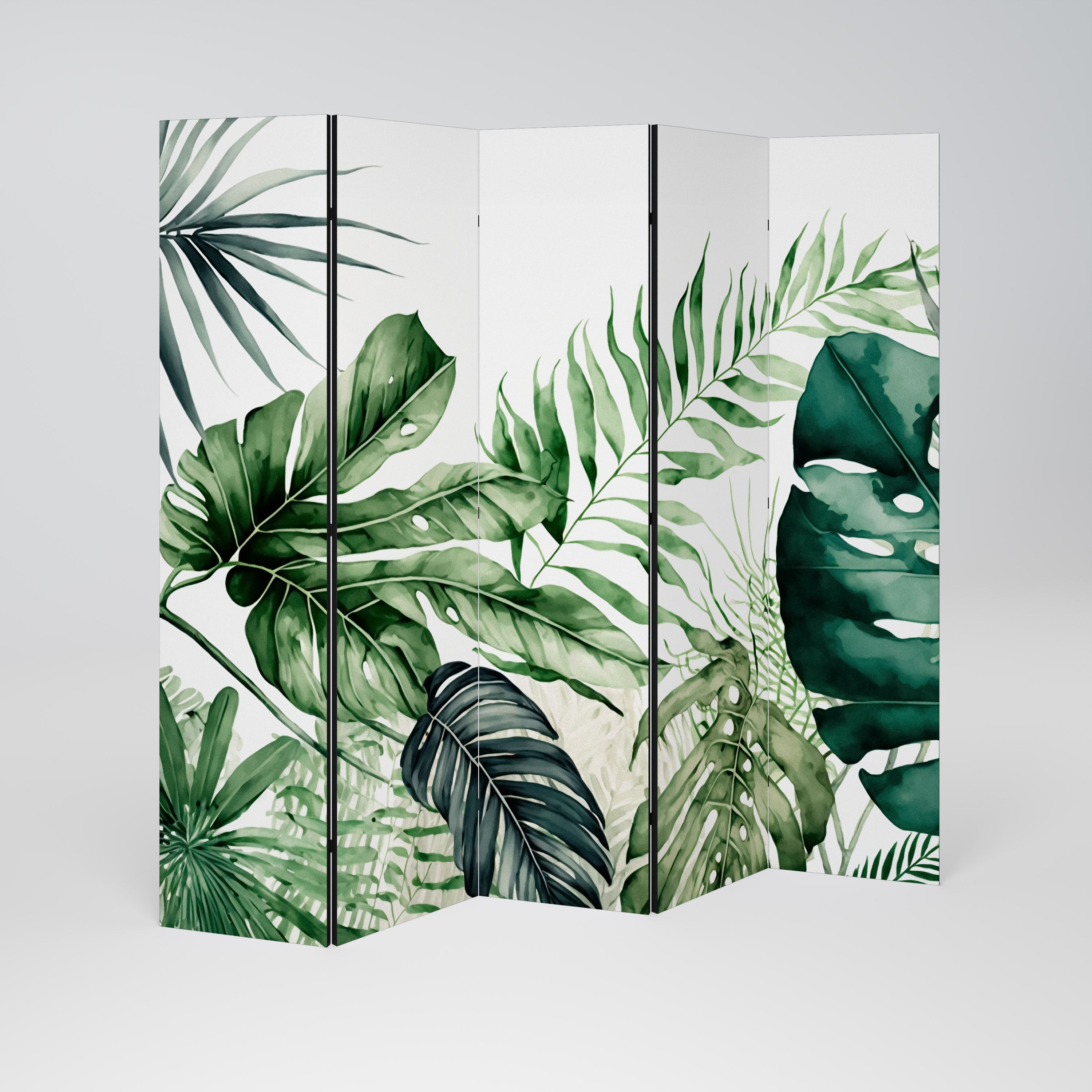 MONSTERA DREAM Dekorativ rumsavdelare – 5 paneler