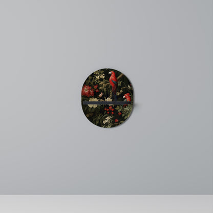 AVIAN BLOSSOMS Oval konsthylla i svart finish