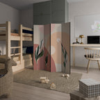 LEAFY SYMPHONY Rumsavdelare 4 paneler