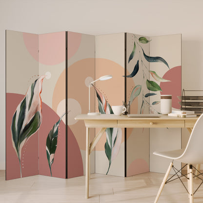 LEAFY SYMPHONY Rumsavdelare 6 paneler