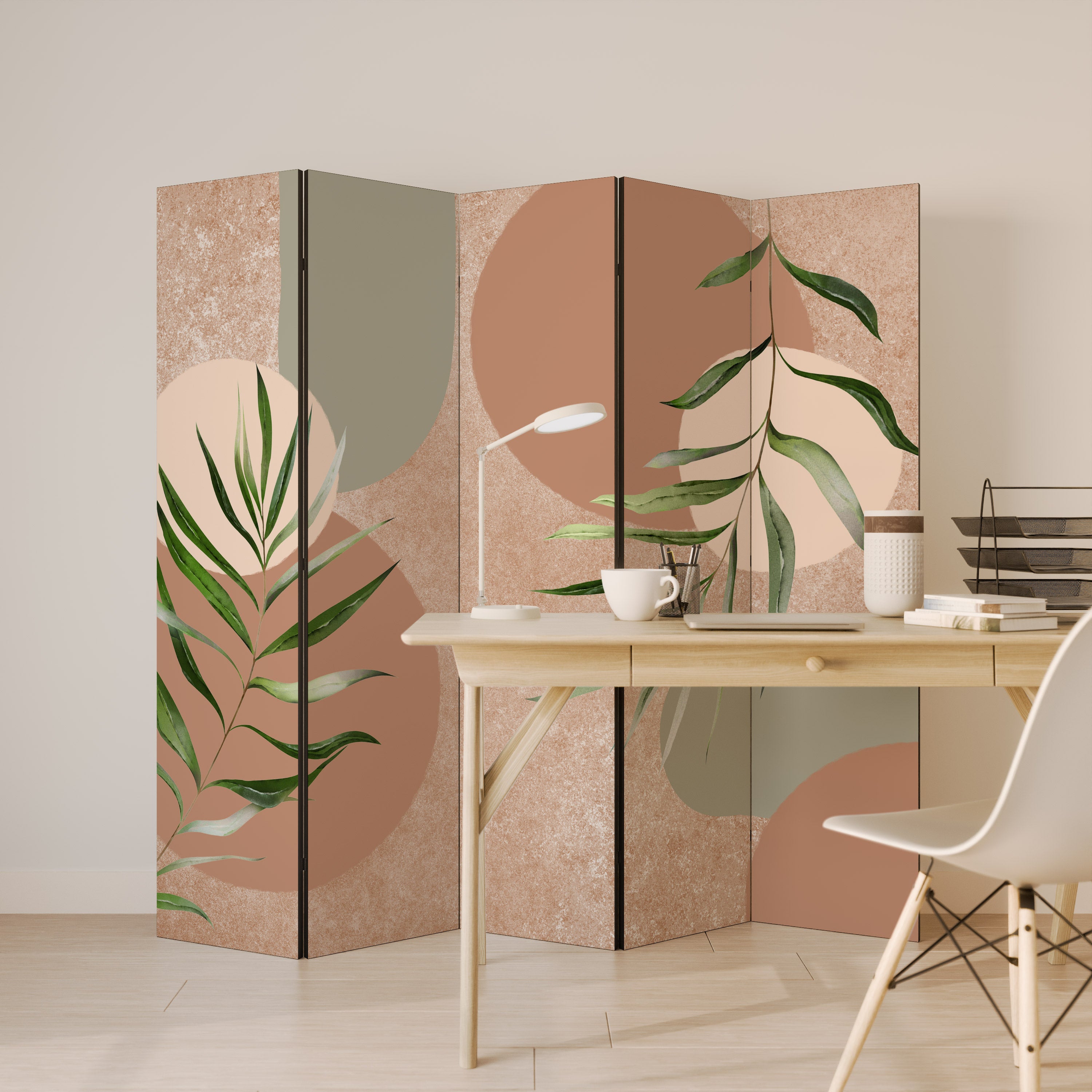 SENSUAL NATURE'S TAPESTRY Dekorativ rumsavdelare – 5 paneler